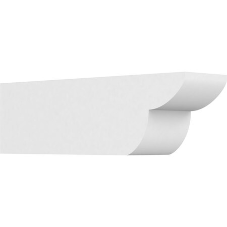 Ekena Millwork Standard Crestline Architectural Grade PVC Rafter Tail, 5"W X 6"H X 20"L RFTP05X06X20CRE
